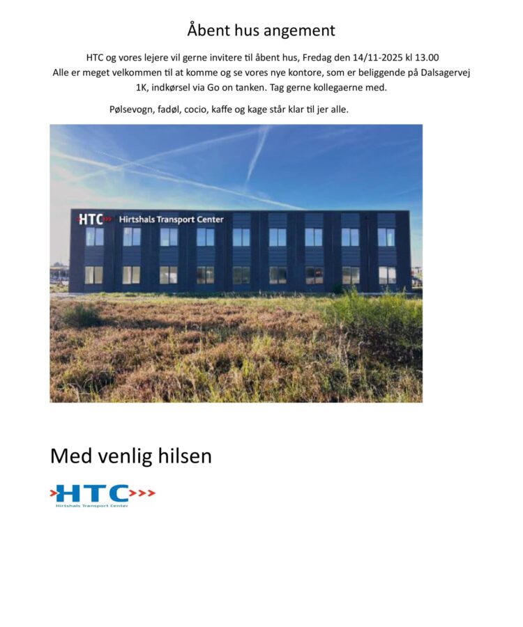 Vi inviterer til  åbent hus